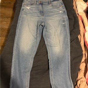 American Eagle Outfitters Light Blue Distressed Skinny Jeans